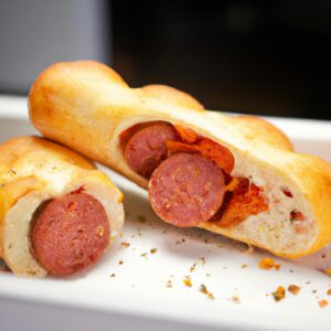 Baguete Na Airfryer Com Recheio De Pepperoni