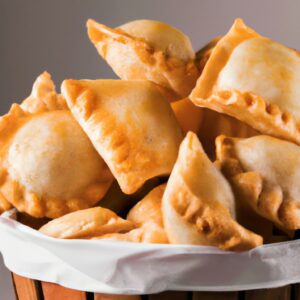 Cestinha De Massa De Pastel Com Leite Condensado Na Airfryer