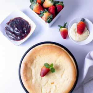 Cheesecake Na Airfryer: Receita Deliciosa Com Calda De Morango