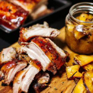 Costelinha de porco suculenta e caramelizada coberta com uma deliciosa mostarda de mel, perfeitamente cozida na Airfryer. A carne é macia e desmancha na boca, enquanto a cobertura agridoce adiciona um toque de sabor.