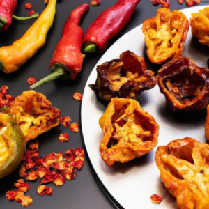 Uma foto de couve-flor assada na Airfryer com páprica. A couve-flor é cortada em pedaços e revestida com páprica e azeite. A Airfryer cozinha a couve-flor até ficar crocante e dourada.