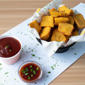 Imagem de uma crepioca de vegetais crocante e dourada, cozida em uma airfryer. A crepioca é recheada com uma generosa porção de vegetais coloridos, incluindo pimentão, cebola, tomate e espinafre, proporcionando uma refeição nutritiva e satisfatória.