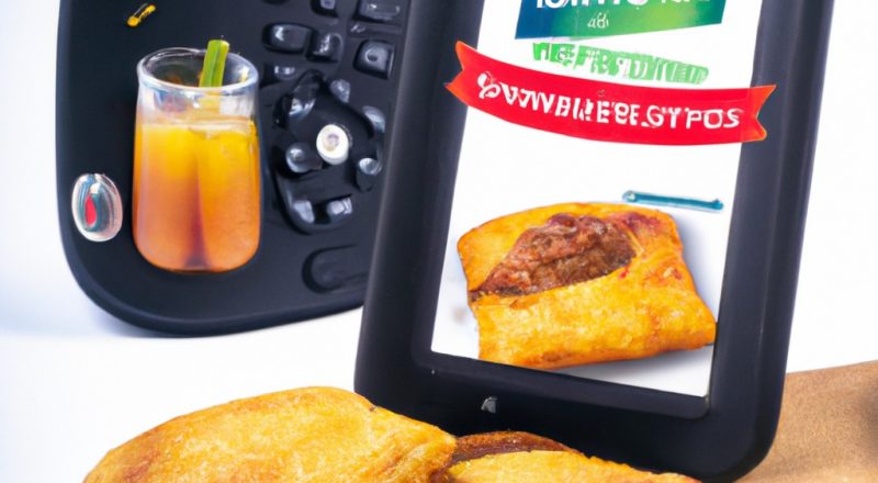 Imagem de uma empanada dourada e crocante cozida em uma airfryer, com um recheio de carne moída e especiarias visível.