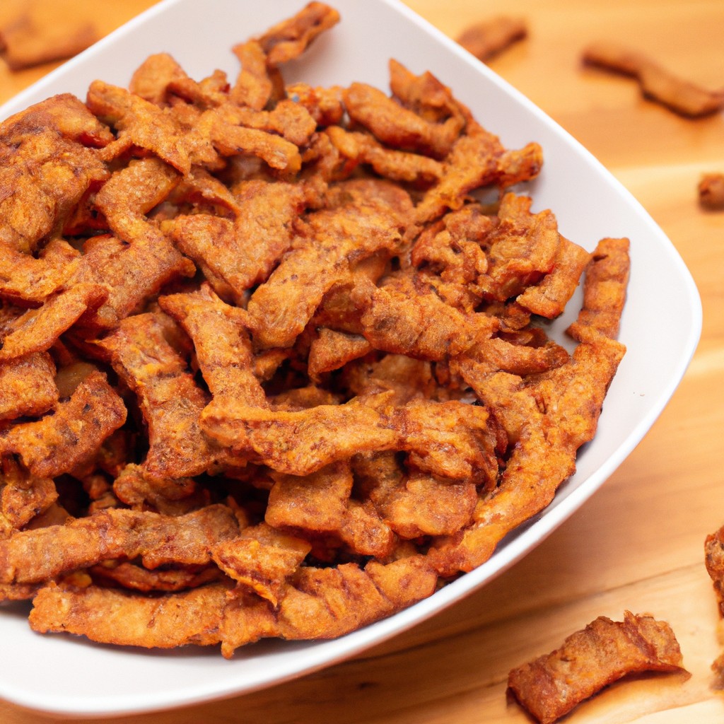 Escondidinho De Carne Seca Na Airfryer: Receita Deliciosa 1 Imagem de um prato de escondidinho de carne seca feito na Airfryer. A camada superior é de purê de mandioca cremoso, enquanto a camada inferior é composta por carne seca desfiada cozida em um molho rico e saboroso. O escondidinho está gratinado com queijo parmesão derretido.