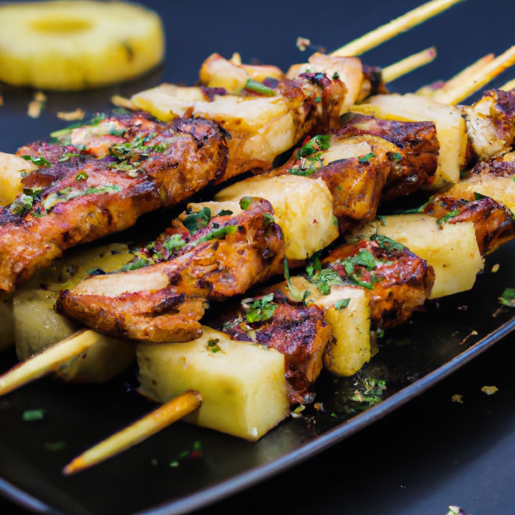 Espetinho De Xixo De Alcatra Na Airfryer É Rápido E Fácil De Fazer 1 Imagem de espetinhos de alcatra grelhados em uma airfryer. Os espetinhos são dourados e suculentos, com pedaços de cebola e pimentão entre a carne.