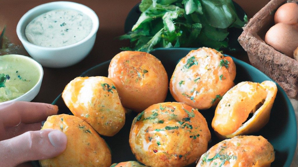 Imagem de espinafre cozido com ovo em uma frigideira. O espinafre é verde escuro e está coberto de ovos mexidos amarelos. A frigideira é preta e está sobre uma superfície de madeira.