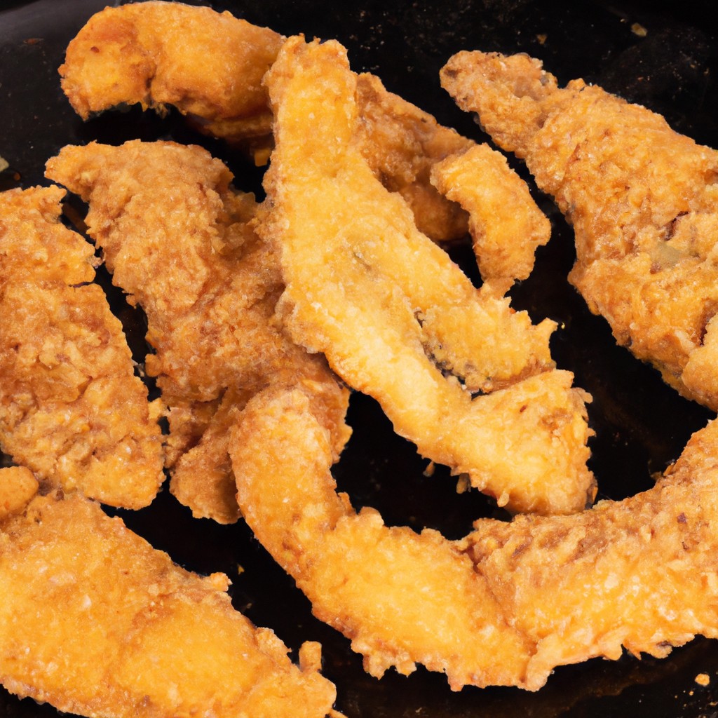 Filé De Pescada Na Airfryer: Receita Deliciosa E Fácil De Fazer 1 Filé de pescada crocante e dourado cozido na Airfryer. O peixe é empanado em uma mistura de farinha, especiarias e ervas, resultando em um exterior crocante e um interior suculento e macio.