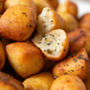 Imagem de um prato com fatias de fraldinha grelhada, cobertas com manteiga derretida e alho picado. As fatias de carne são suculentas e douradas, e o alho e a manteiga adicionam sabor e aroma. A fraldinha foi cozida na airfryer, resultando em uma textura crocante por fora e macia por dentro.