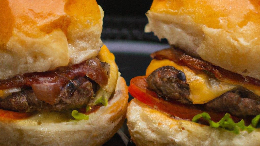 Hambúrguer caseiro preparado na Airfryer, uma opção rápida e prática para um prato saboroso.