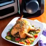 Jantar Na Airfryer: Frango Crocante Com Legumes Mediterrâneos