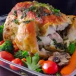 Jantar Na Airfryer: Frango Recheado Com Ervas E Legumes