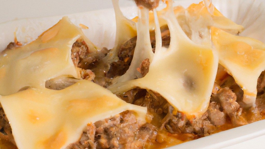 Imagem de uma lasanha Seara sendo preparada em uma airfryer. A lasanha está dourada e borbulhante, e é mostrada ao lado de uma porção de molho marinara.