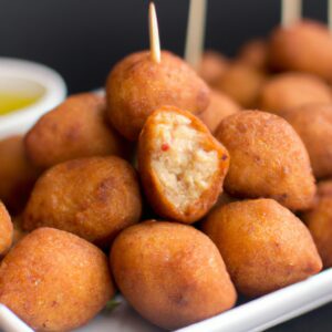 Imagem de linguiças calabresas cozidas na airfryer, crocantes e douradas, servidas em um prato branco.