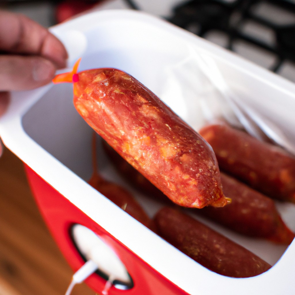 Manta De Linguiça Recheada Na Airfryer: Receita Passo A Passo 1 Imagem de uma manta de linguiça recheada cozida em uma Airfryer. A manta está recheada com uma mistura de arroz, feijão, milho, cenoura e cebola e coberta com queijo derretido.