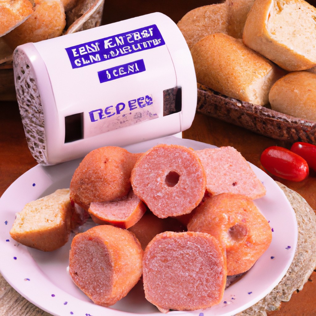 Imagem de pão com salame assado em uma Airfryer, com queijo derretido e orégano polvilhado por cima.