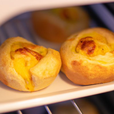Imagem de pão de forma torrado na airfryer com ovo frito e queijo derretido por cima. A fatia de pão está em um prato branco e há uma faca e um garfo ao lado dela.