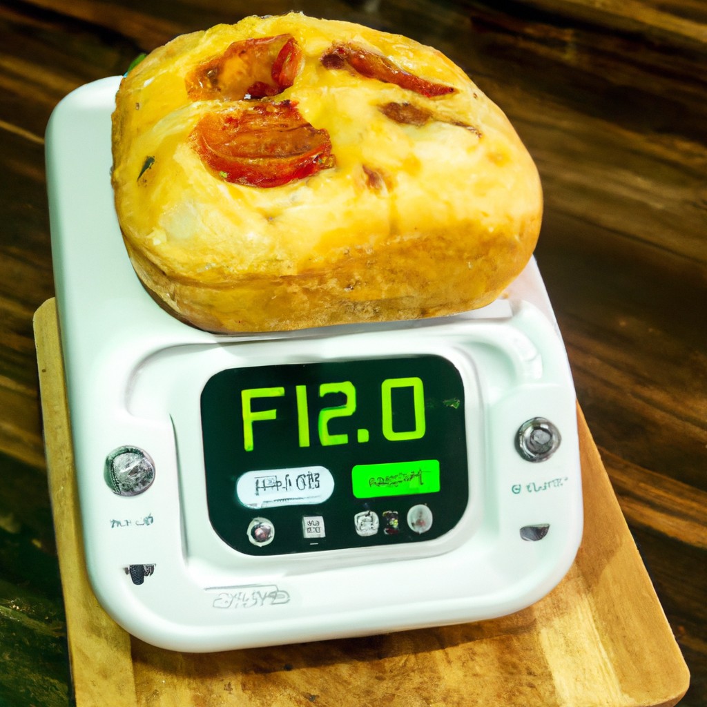 Imagem de pão pizza feito na Airfryer, com crosta crocante e queijo derretido borbulhante. O pão pizza é guarnecido com pepperoni, pimentões verdes e cebolas roxas.