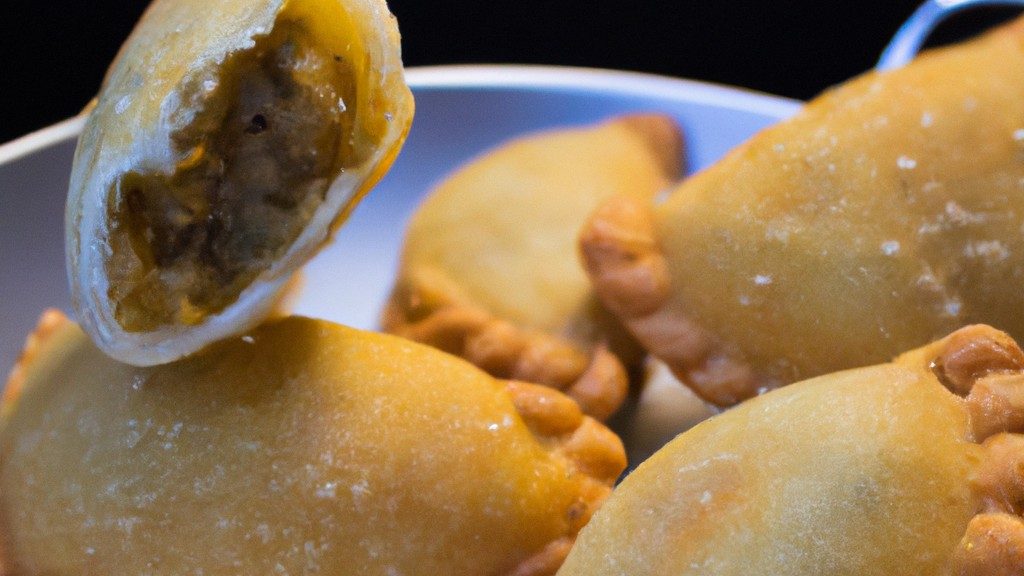 Pastel De Ricota Na Airfryer: Receita Deliciosa E Fácil De Fazer 1 Imagem de um prato com pasteis de ricota fritos na Airfryer. Os pasteis têm formato triangular e são dourados e crocantes. Eles são recheados com um creme de ricota cremoso e polvilhados com açúcar de confeiteiro.