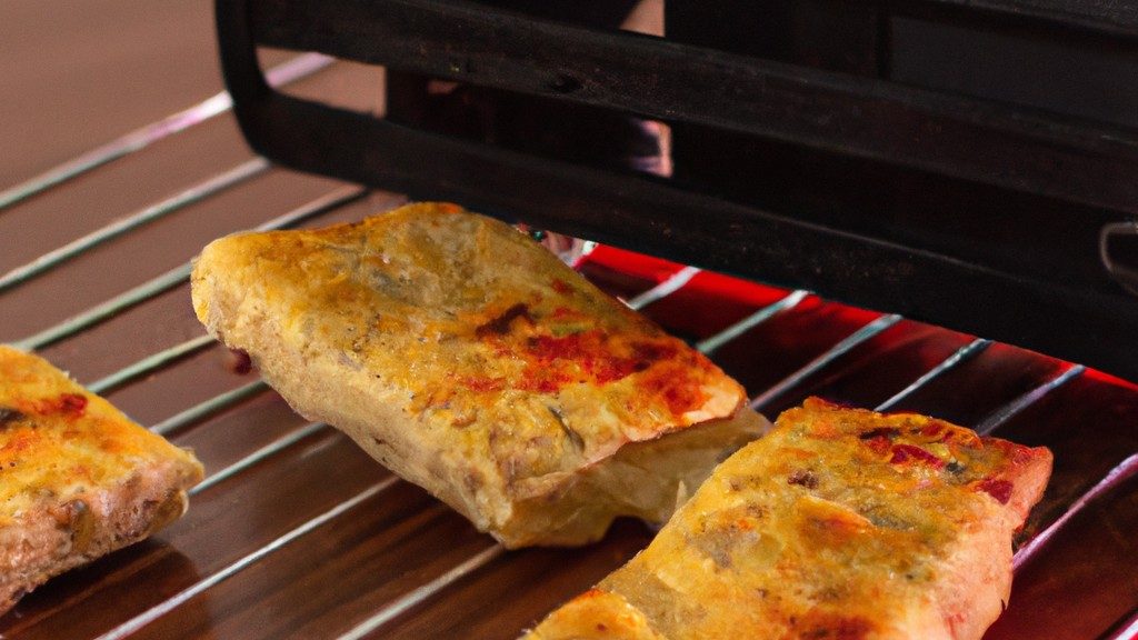 Pizza De Pão Integral Na Airfryer: Simples E Rápido De Fazer 1 Imagem de uma pizza de pão integral feita em uma Airfryer. A pizza tem uma crosta crocante e está coberta com molho de tomate, queijo mussarela e coberturas opcionais. A Airfryer está ao lado da pizza, mostrando que ela é fácil de fazer.