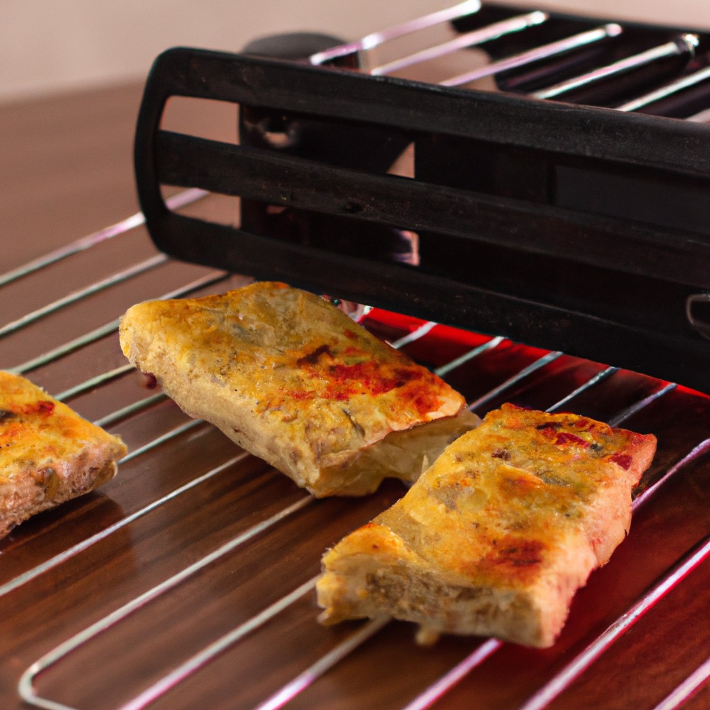 Pizza De Pão Integral Na Airfryer: Simples E Rápido De Fazer 1 Imagem de uma pizza de pão integral feita em uma Airfryer. A pizza tem uma crosta crocante e está coberta com molho de tomate, queijo mussarela e coberturas opcionais. A Airfryer está ao lado da pizza, mostrando que ela é fácil de fazer.