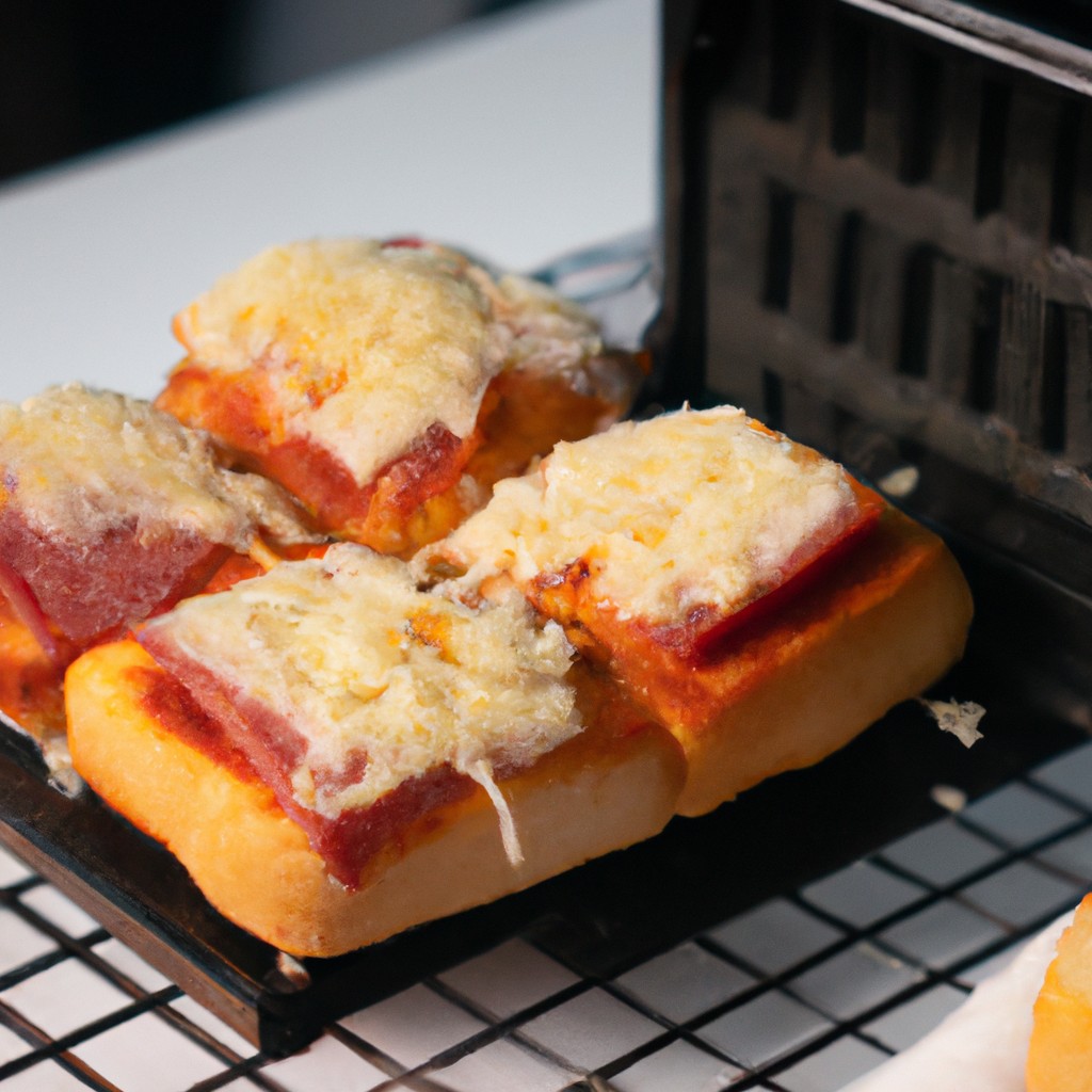 Pizza De Pão Sírio Na Airfryer: Receita Fácil E Rápida 1 Imagem de uma pizza caseira feita com pão sírio em uma Airfryer. A pizza tem uma crosta crocante e dourada, coberta com queijo derretido, pepperoni e outros ingredientes.
