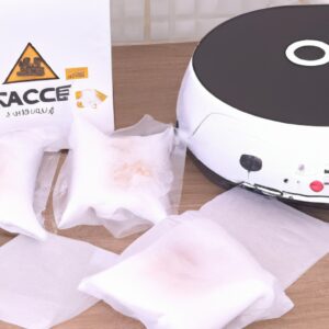 Imagem de uma Airfryer com papel manteiga e papel toalha inseridos na cesta. O papel manteiga está dobrado nas bordas para caber na cesta, enquanto o papel toalha está solto.