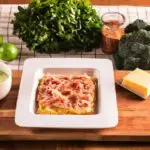 Receita De Lasanha De Brócolis, Bacon E Molho Branco Na Airfryer