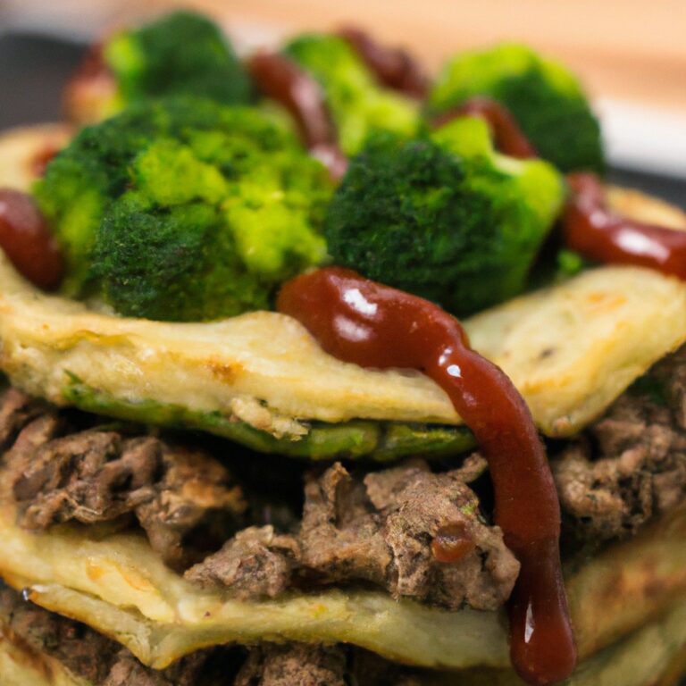 Receita De Panqueca De Brócolis Com Molho De Carne Na Airfryer