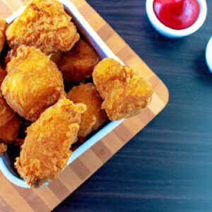 Imagem de um prato com rosbife assado na Airfryer, acompanhado de batatas assadas e cenouras. O rosbife está cortado em fatias finas e regado com um molho marrom.