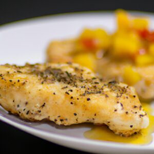 Tilápia crocante e suculenta, perfeitamente cozida na Airfryer, coberta com um molho tártaro cremoso e picante. A pele dourada e crocante da tilápia contrasta com a carne branca e escamosa, enquanto o molho tártaro adiciona um toque refrescante e saboroso.