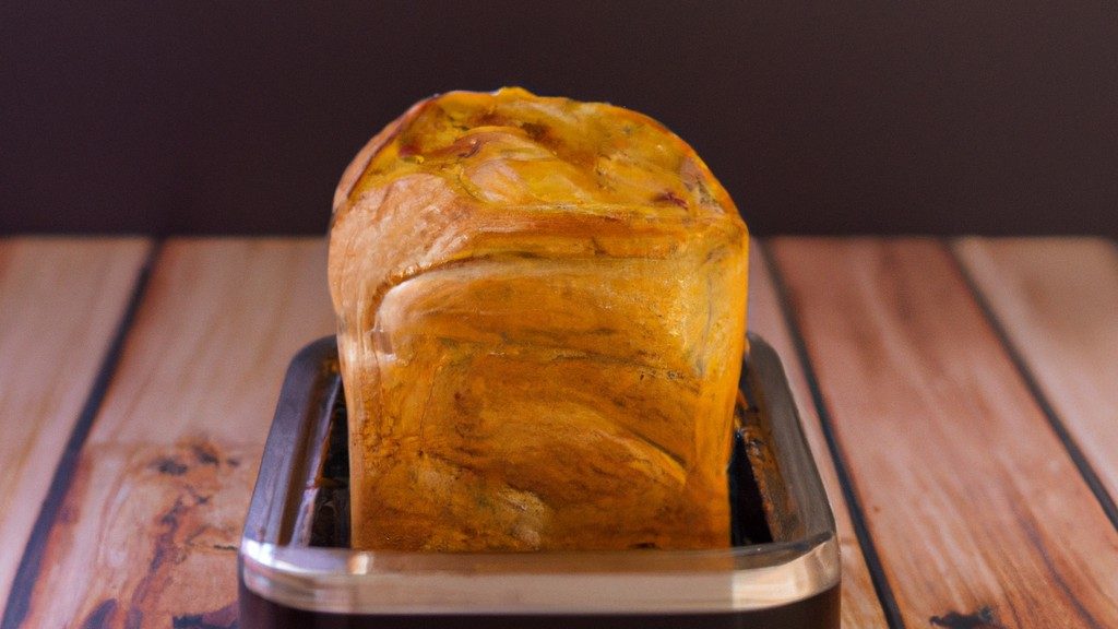 Uma imagem de uma fatia de torrada de pão integral tostada em uma airfryer. A torrada é dourada e crocante, com uma textura ligeiramente crocante.