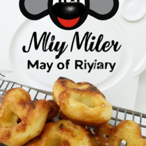 Imagem de uma Air Fryer vermelha com o rosto do Mickey Mouse estampado na frente. A Air Fryer tem orelhas e um nariz do Mickey, além de um sorriso largo.