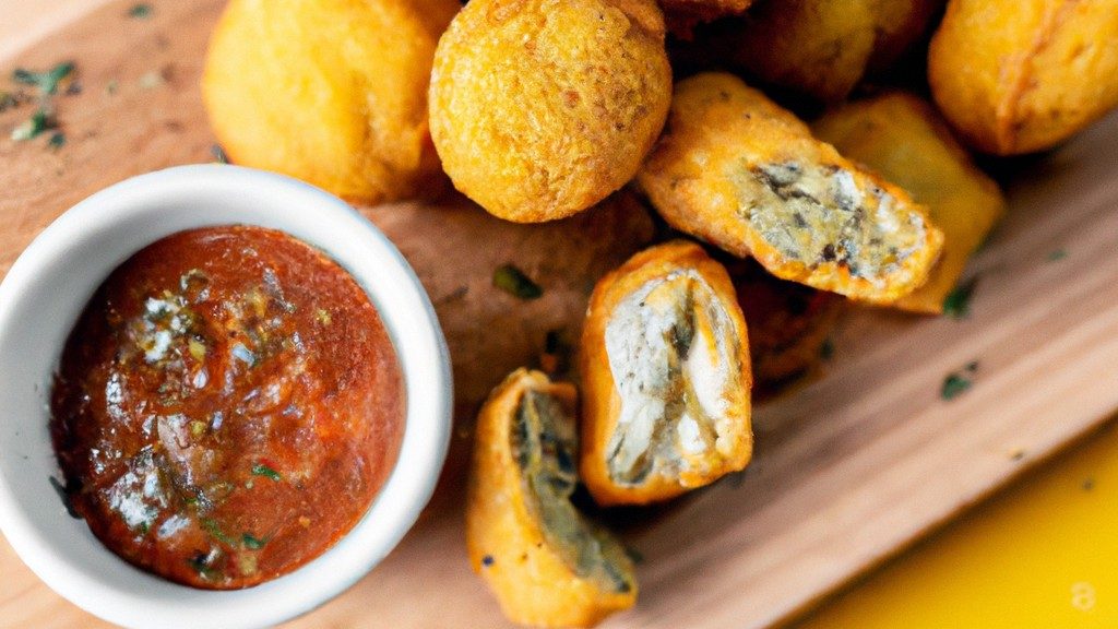 Imagem de uma airfryer com vários alimentos dentro, como frango, batatas fritas e vegetais. O texto ao redor da imagem diz 