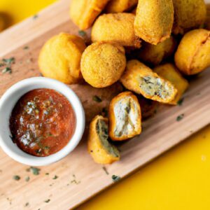 Imagem de uma airfryer com vários alimentos dentro, como frango, batatas fritas e vegetais. O texto ao redor da imagem diz "Tudo Sobre Airfryer E Receitas Saborosas".