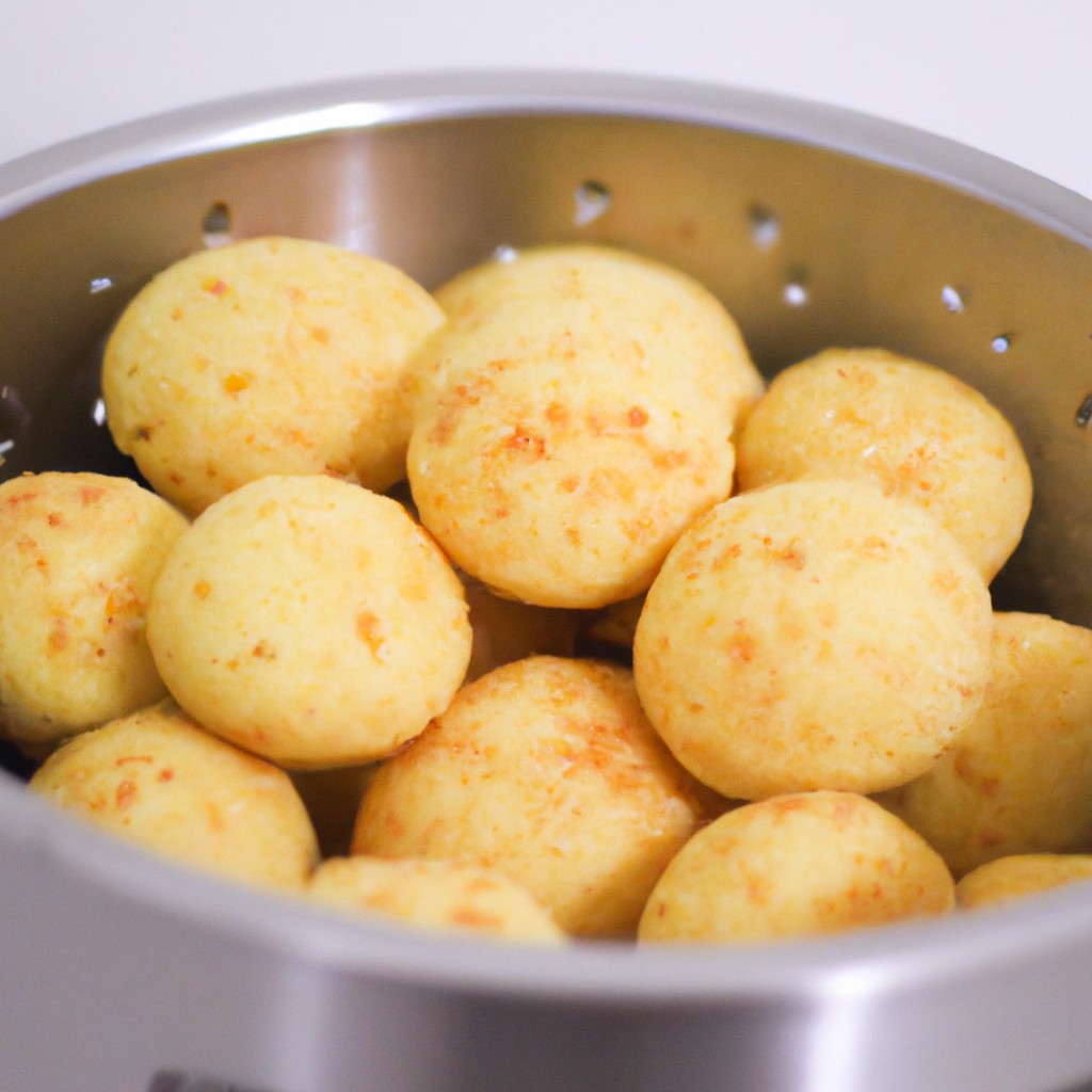 Bolinho De Arroz Na Airfryer 1 Bolinhos de arroz crocantes e dourados preparados na airfryer, perfeitos para um lanche rápido ou um acompanhamento saboroso.
