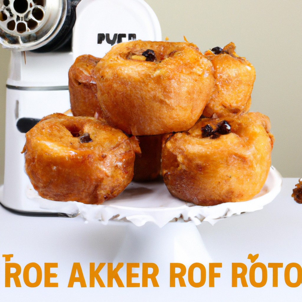 Bolo Da Fortuna Na Airfryer 1 Uma foto de um bolo da fortuna cozido em uma airfryer. O bolo da fortuna está dourado e crocante, e é colocado em um prato com uma xícara de chá ao lado.