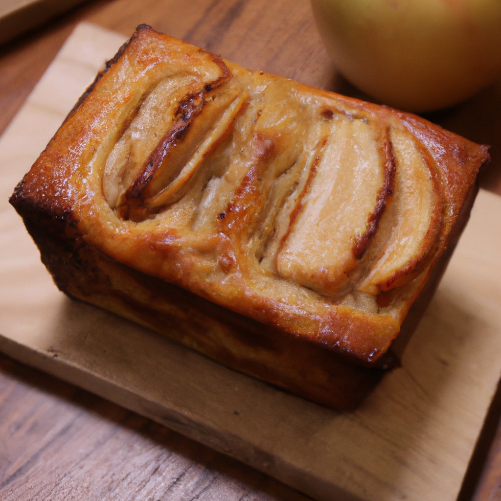 Bolo De Maçã E Passas Na Airfryer 1 Imagem de uma airfryer com um bolo de maçã e passas assado dentro. O bolo é dourado e tem uma crosta crocante, com maçãs e passas visíveis na superfície.