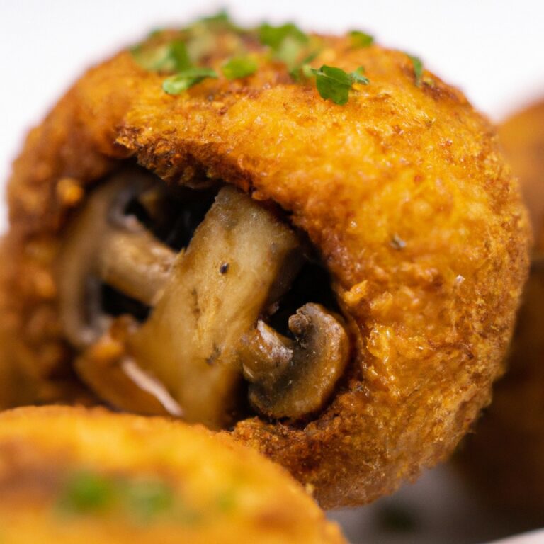 Cogumelos Recheados Na Airfryer