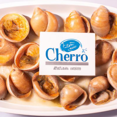 Uma concha de massa conchiglione recheada com uma mistura cremosa e gratinada de queijo sob um molho branco espesso, assada em uma airfryer até dourar e borbulhar.