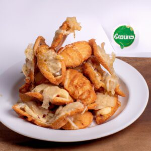 Uma deliciosa coxa de frango crocante e dourada, coberta com uma farofa crocante de parmesão, cozida perfeitamente na Airfryer.