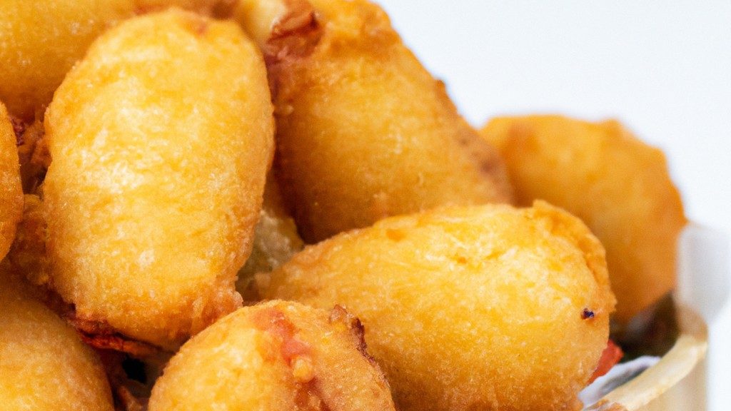 Imagem mostrando uma fritadeira sem óleo com uma cesta removível e um painel de controle digital. O texto 