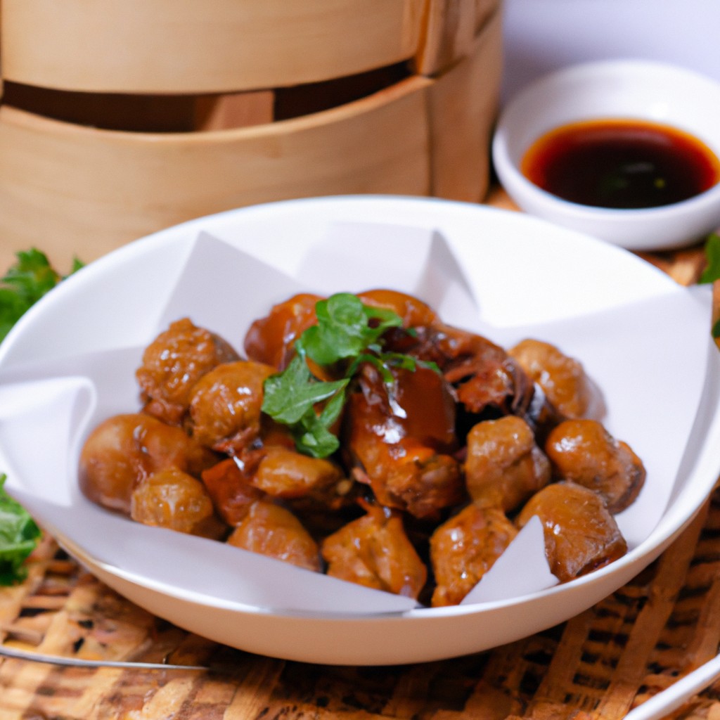 Iscas À Moda Oriental Na Airfryer 1 Imagem de iscas de peixe empanadas e crocantes em uma cesta da airfryer, servidas com molho tártaro e limão.