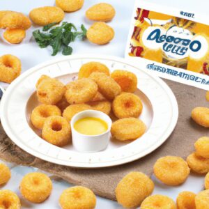 Imagem de medalhões de frango grelhados em uma Airfryer, cobertos com um molho cremoso de queijo, servido com vegetais salteados.