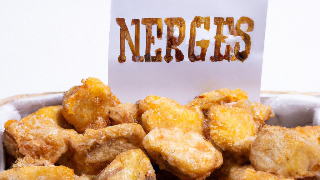 Nuggets de frango caseiros crocantes e dourados feitos na Airfryer. Servidos com um molho saboroso à parte.