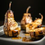 Peras Assadas Com Mel E Gorgonzola Na Airfryer