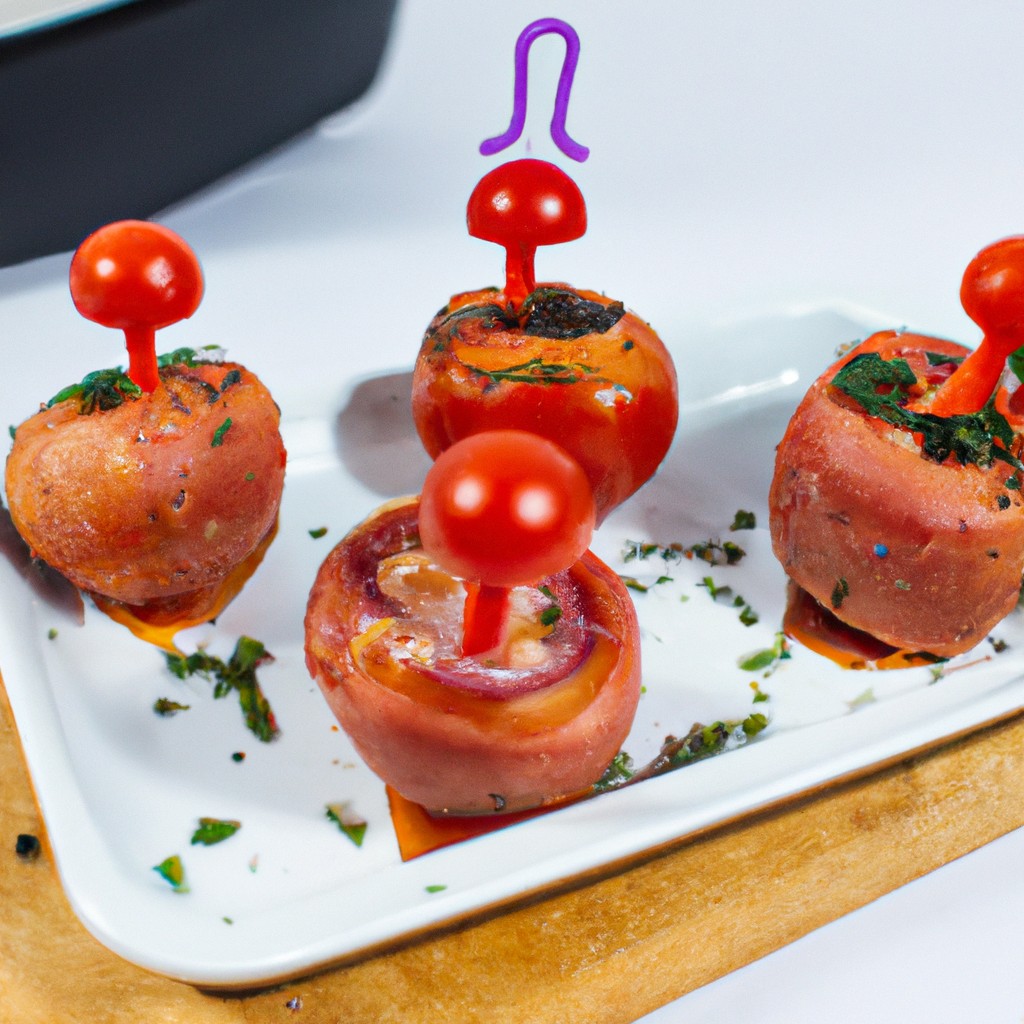 Tomates Recheados À Caprese Na Airfryer