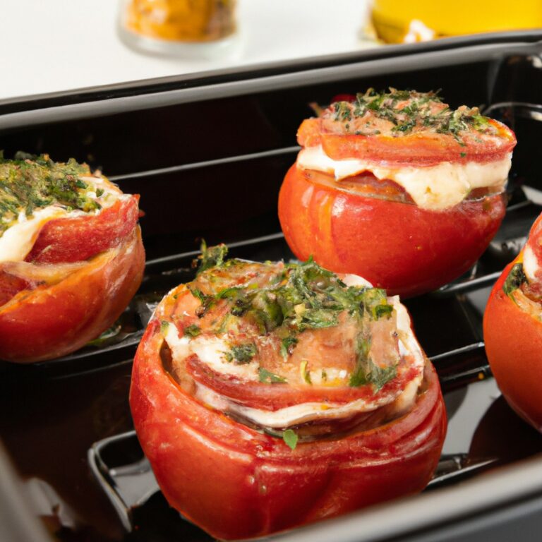 Tomatinhos Recheados À Caprese Na Airfryer