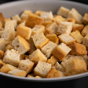 Croutons Croutons De Pão Branco Receita Deliciosa Na Airfryer