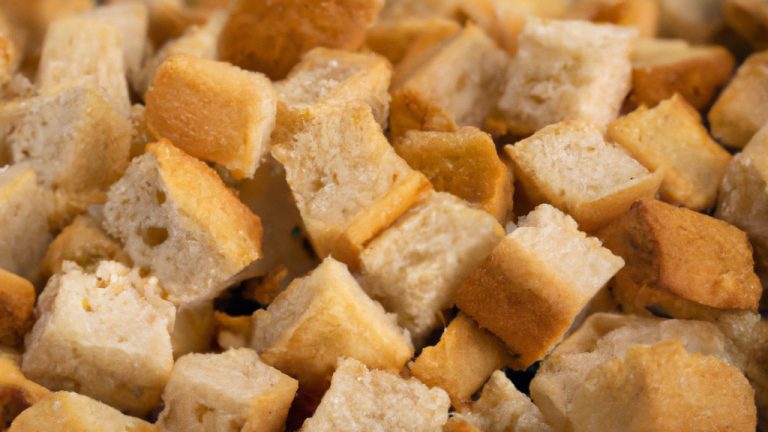 Croutons Croutons De Pão Branco Receita Deliciosa Na Airfryer