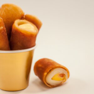Rolinhos De Presunto E Queijo Na Fritadeira Sem Óleo
